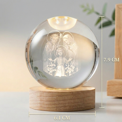 Esfera de cristal 3D Católica